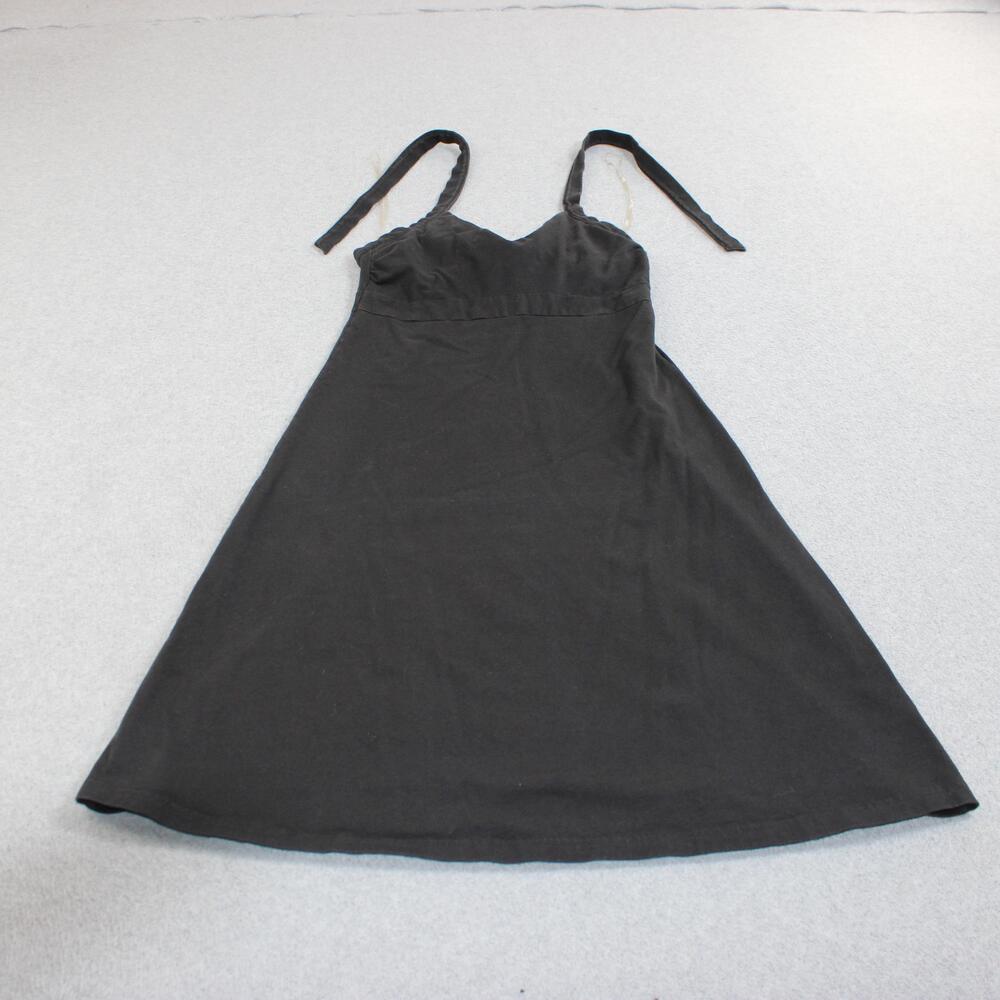 Patagonia Dress Women Small Black Sundress A Line Organic Cotton Stretch Hiking